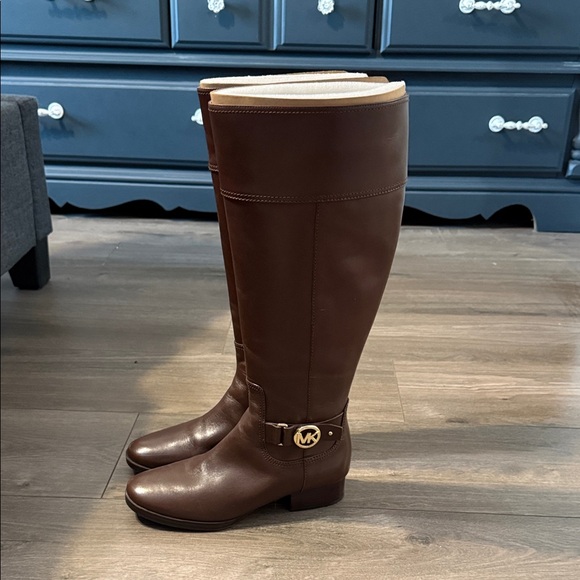 Michael Kors Women's Dark Brown Over the Knee Boots - Picture 3 of 5